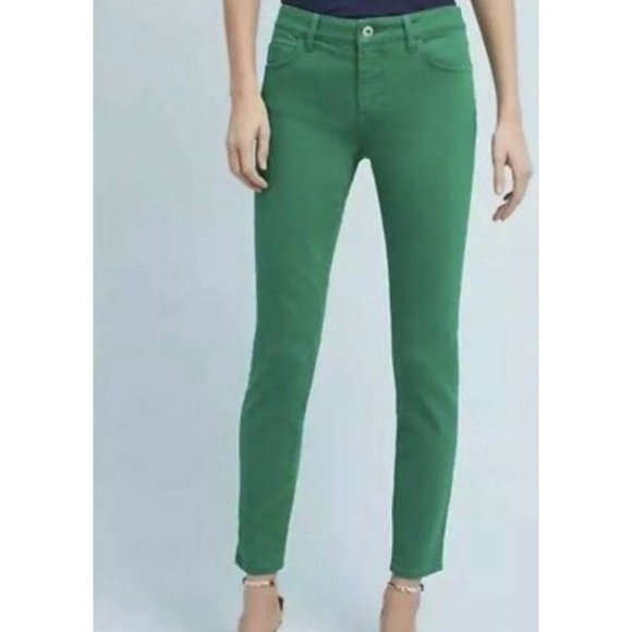 Anthropologie Denim - ANTHROPOLOGIE PILCRO AND THE LETTERPRESS Green Mid-Rise Ankle Length Jeans 28